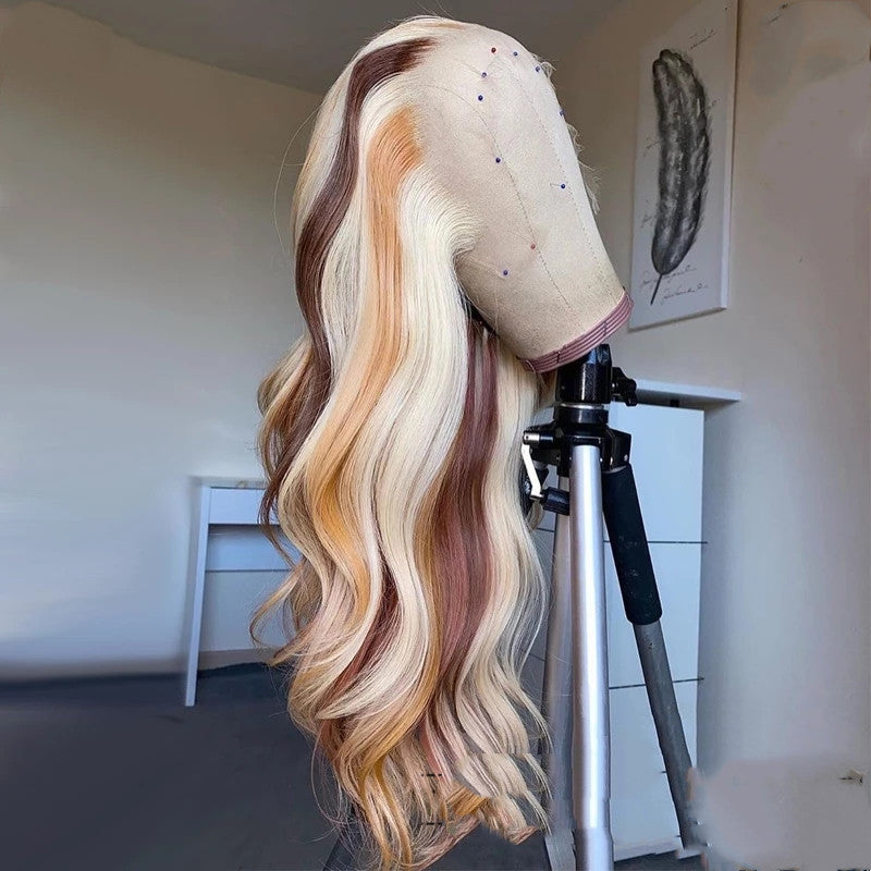 Mixed Blonde Body Wave Lace Front Wig