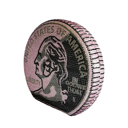 Rhinestone Hand Coin Bag