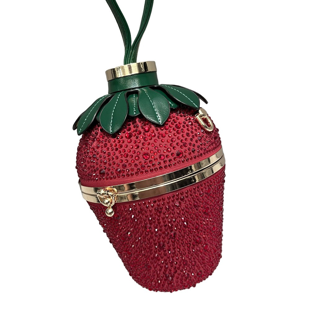 Strawberry Rhinestone Bag