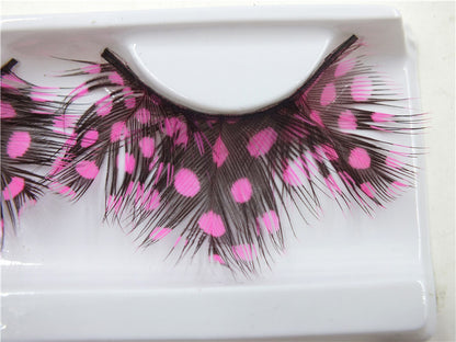 Color Feather Eye Lashes
