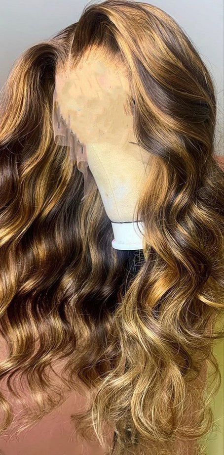 24" Long Curly Hair Rose Net Chemical Fiber Wigs