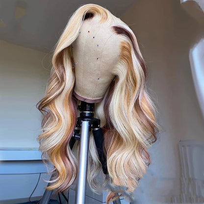 Mixed Blonde Body Wave Lace Front Wig