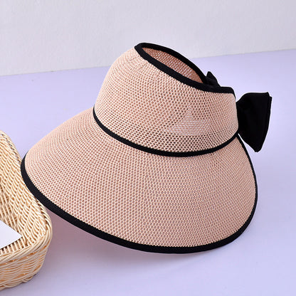 SUNSHADE WITH BOW FOLDABLE HAT